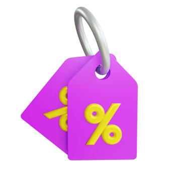 3D Discount Icon Object png