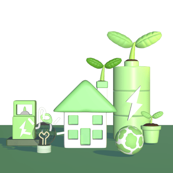 3D icon energy elements minimal new png