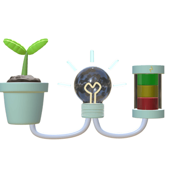 3D icon energy elements minimal new png