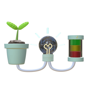 3D icon energy elements minimal new png