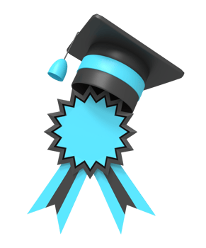 Medal and Graduation hat png