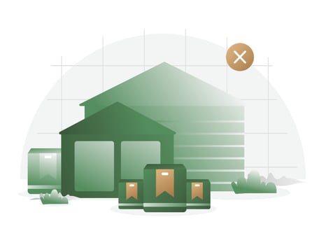 Out of stock furniture flat illustration suitable for mobile asset app and website design vector