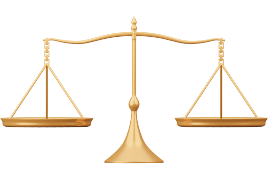 Empty gold balance scale investment financial business and law concept png