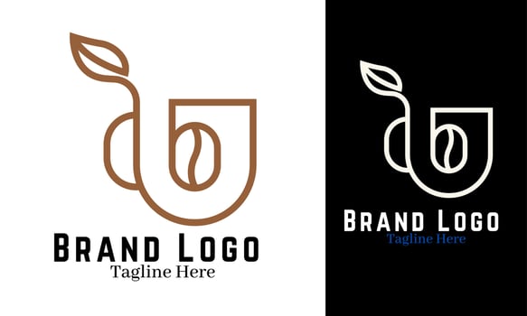 Coffee logo design vector illustration, brand identity emblem