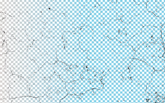 a blue and white checkered background with cracks, grungy effect on blue and red gradient background vector