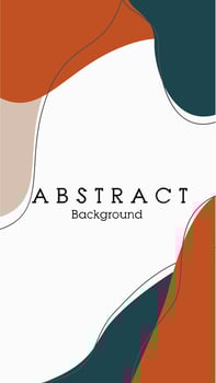modern abstract greend and orange clasic background vector