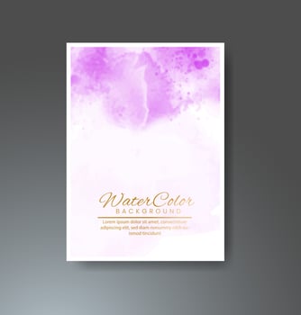 Cards with watercolor background. Design for your cover, date, postcard, banner, logo. vector