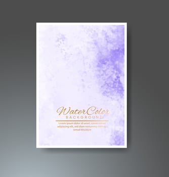 Cards with watercolor background. Design for your cover, date, postcard, banner, logo. vector