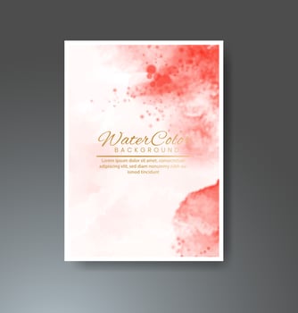 Cards with watercolor background. Design for your cover, date, postcard, banner, logo. vector