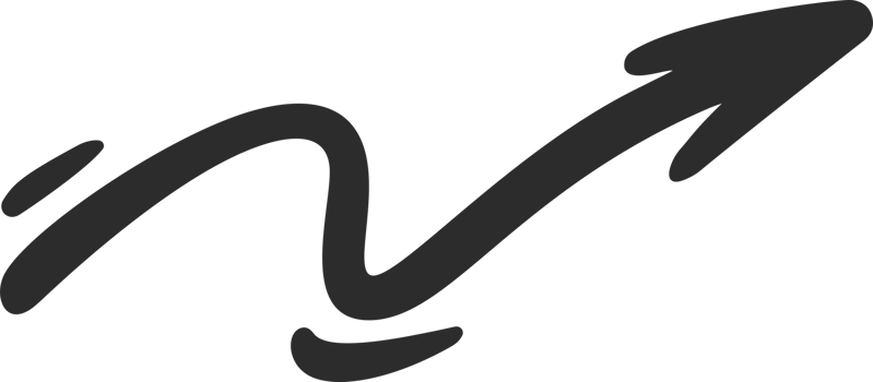 Doodle arrow. Hand drown lines and curve scribbles. Sketch of abstract pointer in different shape png