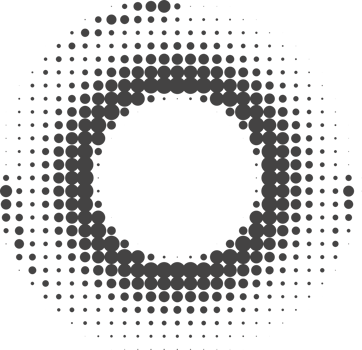 Dotted circle pattern. Abstract halftone round. Frame with random gradient gradation. Grunge rings design png