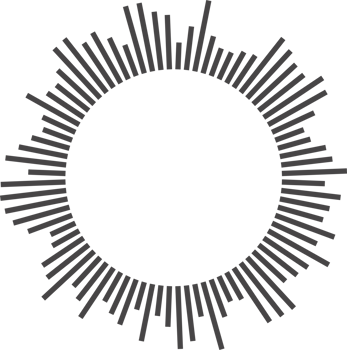 Circle sound wave. Circular music audio round. Radial graphic of voice. Abstract equalizer. Symbol of waveform burst rays. png