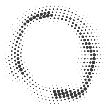 Dotted circle pattern. Abstract halftone round. Frame with random gradient gradation. Grunge rings design png