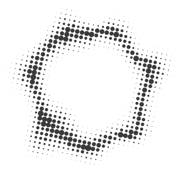 Dotted circle pattern. Abstract halftone round. Frame with random gradient gradation. Grunge rings design png