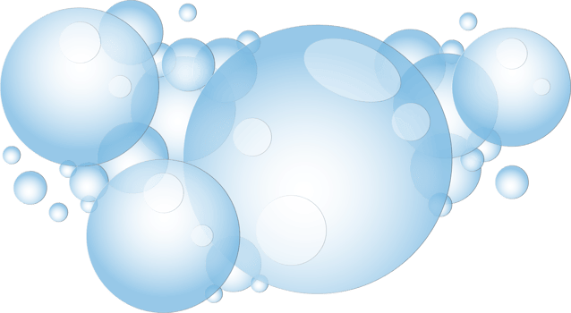 Cartoon soap foam with bubbles. Light blue suds of bath, shampoo, shaving, mousse. png