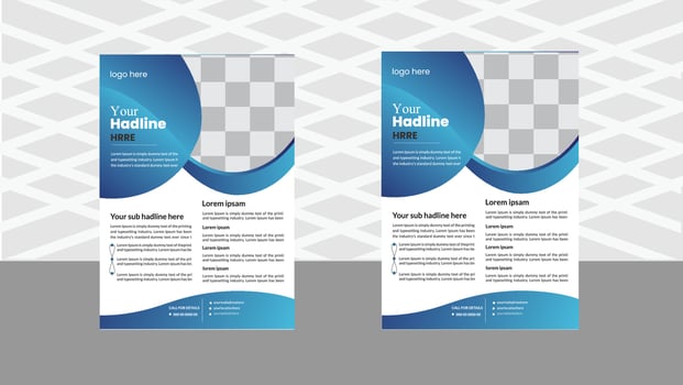 Modern business flyer vector