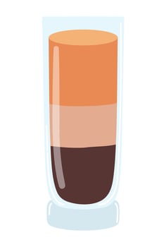 Summer alcohol cocktail vector