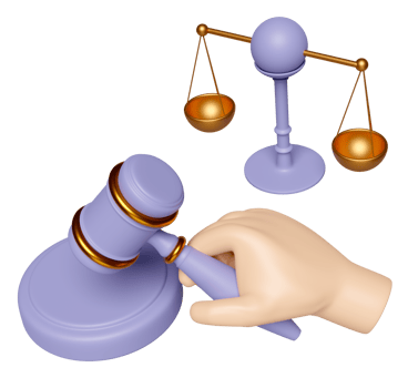 3d judge gavel, hand holding hammer auction with justice scales, stand isolated. law, justice system symbol concept, 3d render illustration png