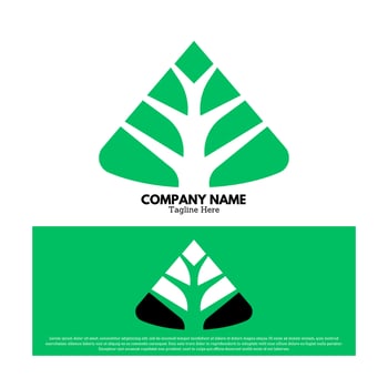 Tree logo design vector illustration
