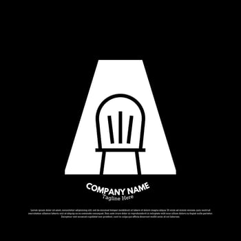 Furniture logo design vector illustration