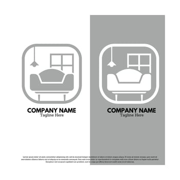 Furniture logo design vector illustration
