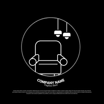 Furniture logo design vector illustration