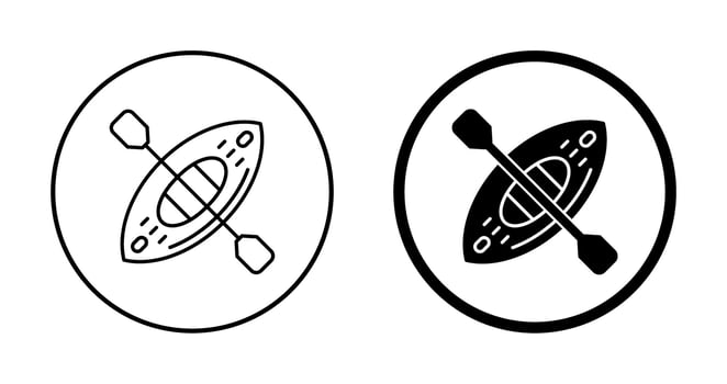 Kayak Vector Icon