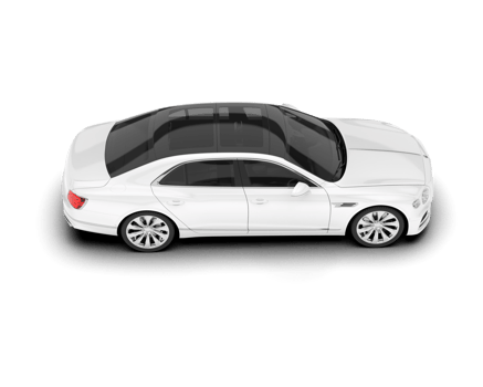 White luxury car isolated on transparent background. 3d rendering - illustration png
