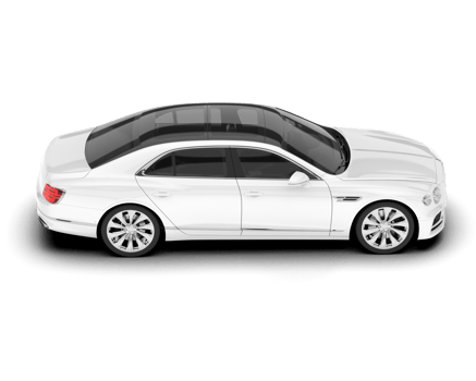 White luxury car isolated on transparent background. 3d rendering - illustration png