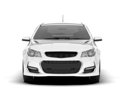 White modern car isolated on transparent background. 3d rendering - illustration png
