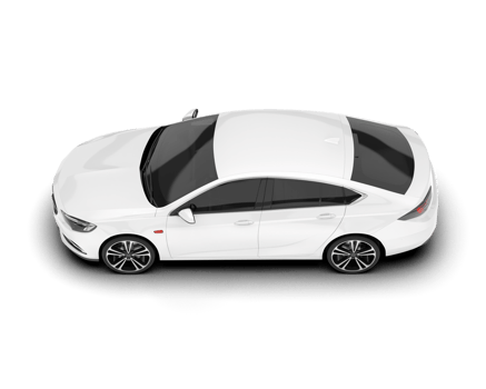 White modern car isolated on transparent background. 3d rendering - illustration png