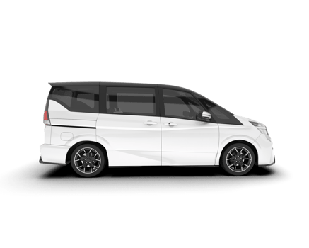 White modern car isolated on transparent background. 3d rendering - illustration png
