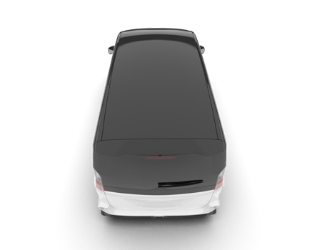 White modern car isolated on transparent background. 3d rendering - illustration png