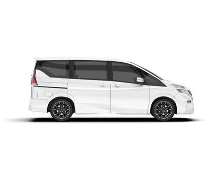 White modern car isolated on transparent background. 3d rendering - illustration png
