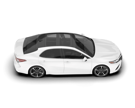 White modern car isolated on transparent background. 3d rendering - illustration png