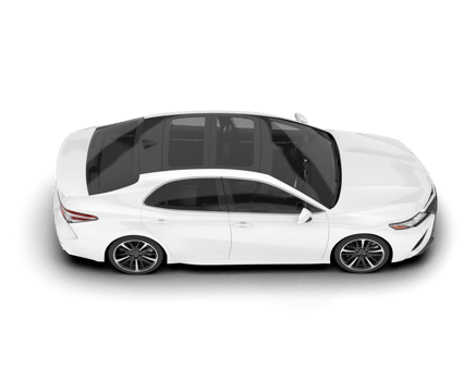 White modern car isolated on transparent background. 3d rendering - illustration png