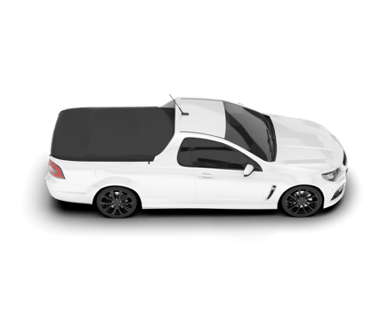 White city car isolated on transparent background. 3d rendering - illustration png