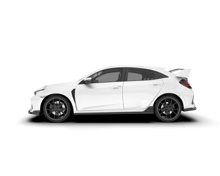 White city car isolated on transparent background. 3d rendering - illustration png