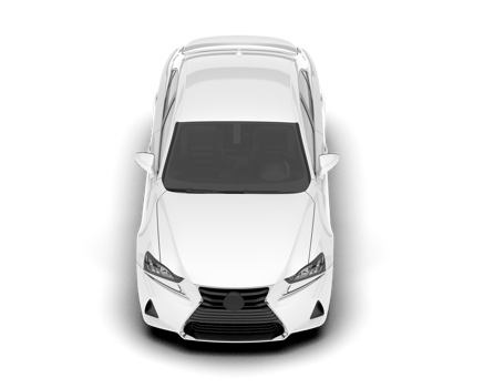 White city car isolated on transparent background. 3d rendering - illustration png