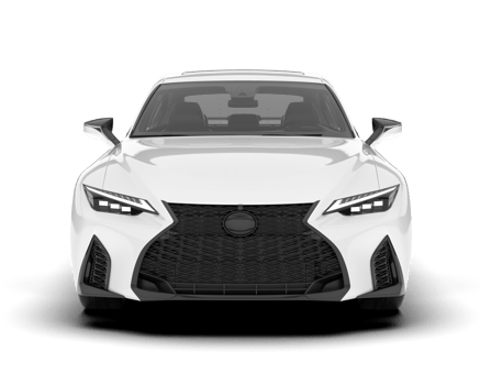 White city car isolated on transparent background. 3d rendering - illustration png