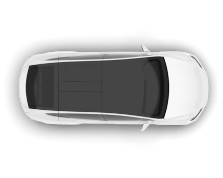 White city car isolated on transparent background. 3d rendering - illustration png