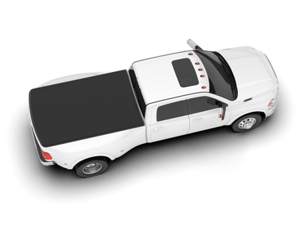 White pickup truck isolated on transparent background. 3d rendering - illustration png