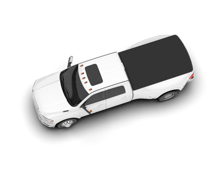 White pickup truck isolated on transparent background. 3d rendering - illustration png