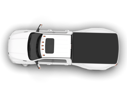 White pickup truck isolated on transparent background. 3d rendering - illustration png