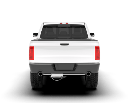 White pickup truck isolated on transparent background. 3d rendering - illustration png