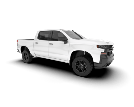 White pickup truck isolated on transparent background. 3d rendering - illustration png
