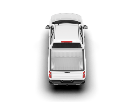 White pickup truck isolated on transparent background. 3d rendering - illustration png