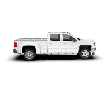 White pickup truck isolated on transparent background. 3d rendering - illustration png