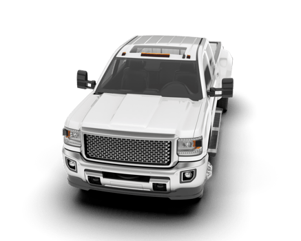 White pickup truck isolated on transparent background. 3d rendering - illustration png