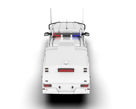White pickup truck isolated on transparent background. 3d rendering - illustration png